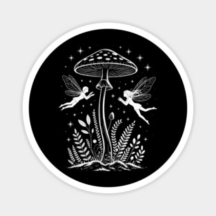 Fairycore Aesthetic Fairy Core Grunge Mushroom Moon Fairies Magnet