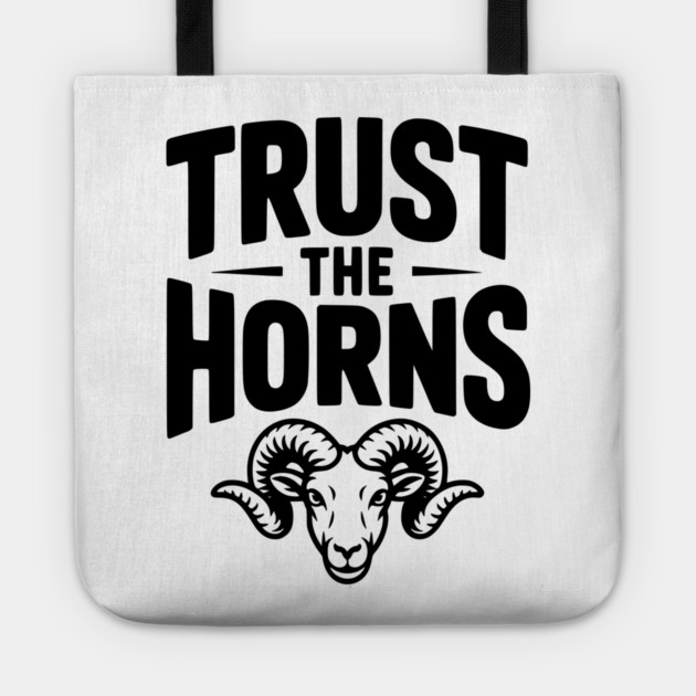 Trust the Horns Tote by Frank Ring