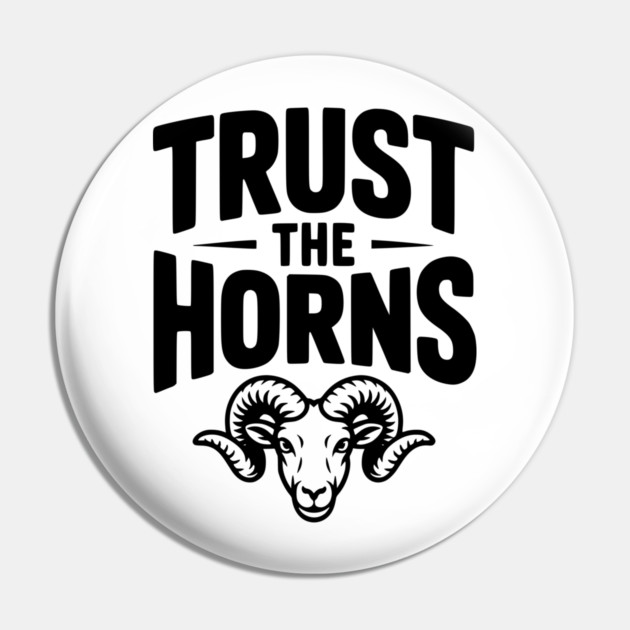 Trust the Horns Pin by Frank Ring