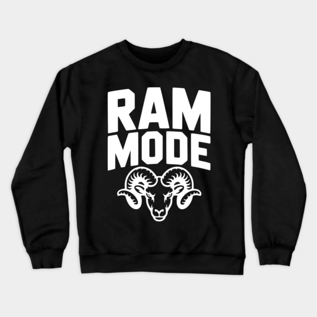 Ram Mode Crewneck Sweatshirt by Frank Ring
