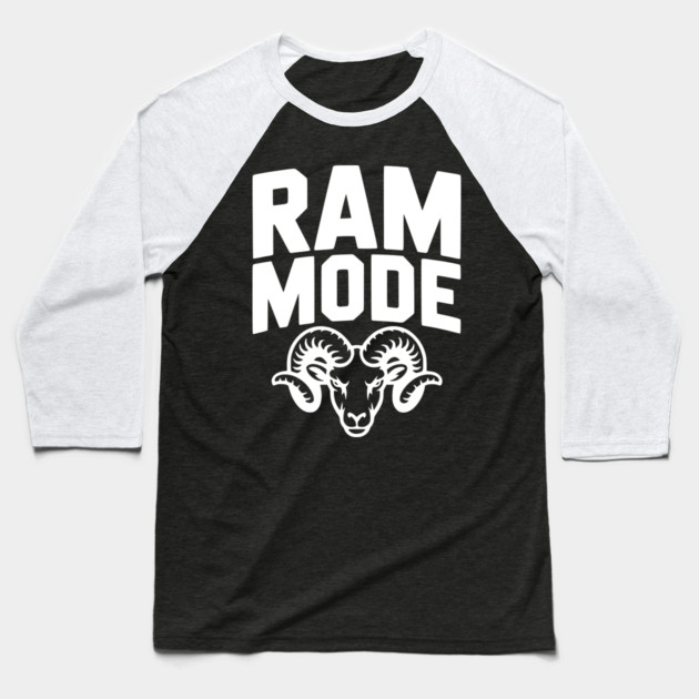 Ram Mode Baseball T-Shirt by Frank Ring