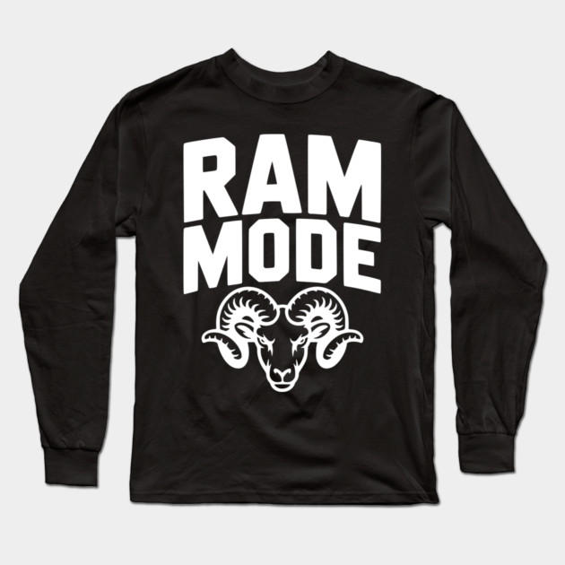 Ram Mode Long Sleeve T-Shirt by Frank Ring