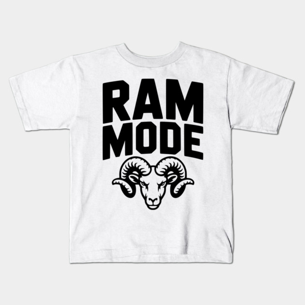 Ram Mode Kids T-Shirt by Frank Ring