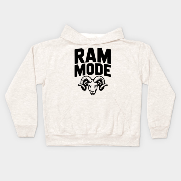 Ram Mode Kids Hoodie by Frank Ring