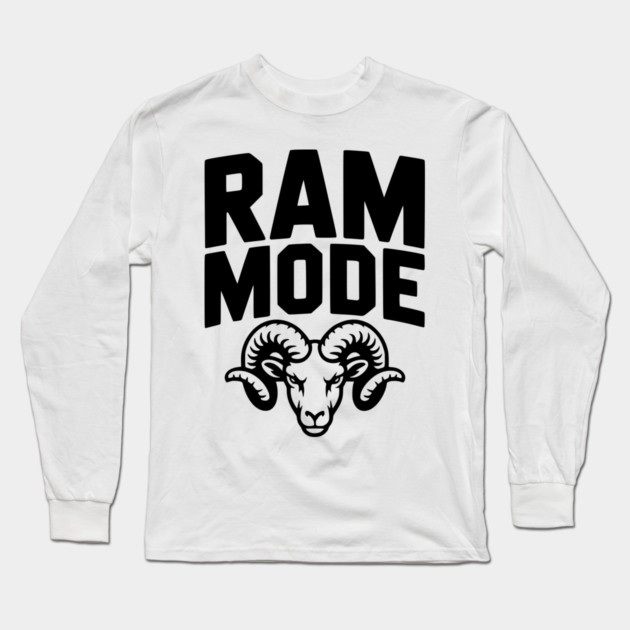 Ram Mode Long Sleeve T-Shirt by Frank Ring