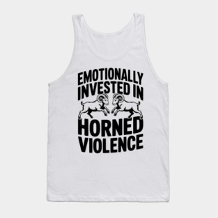 Emotionally Invested in Horned Violence Tank Top