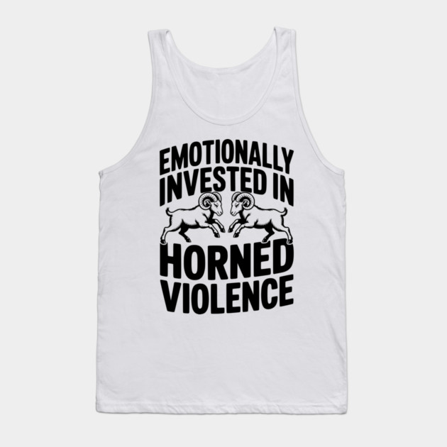 Emotionally Invested in Horned Violence Tank Top by Frank Ring