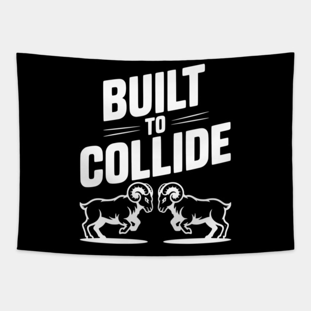 Built to Collide Tapestry by Frank Ring
