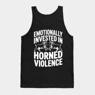 Emotionally Invested in Horned Violence Tank Top