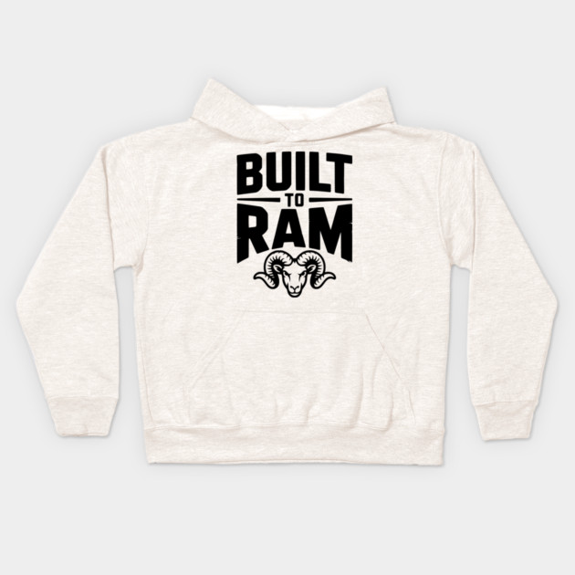 Built to Ram Kids Hoodie by Frank Ring