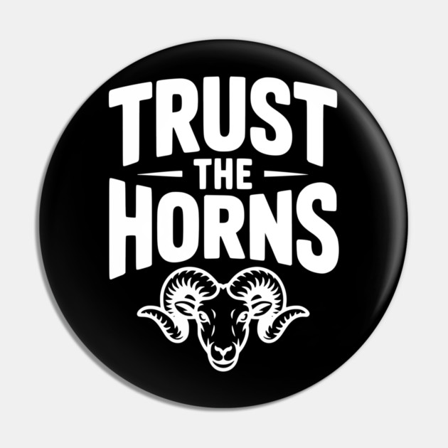 Trust the Horns Pin by Frank Ring