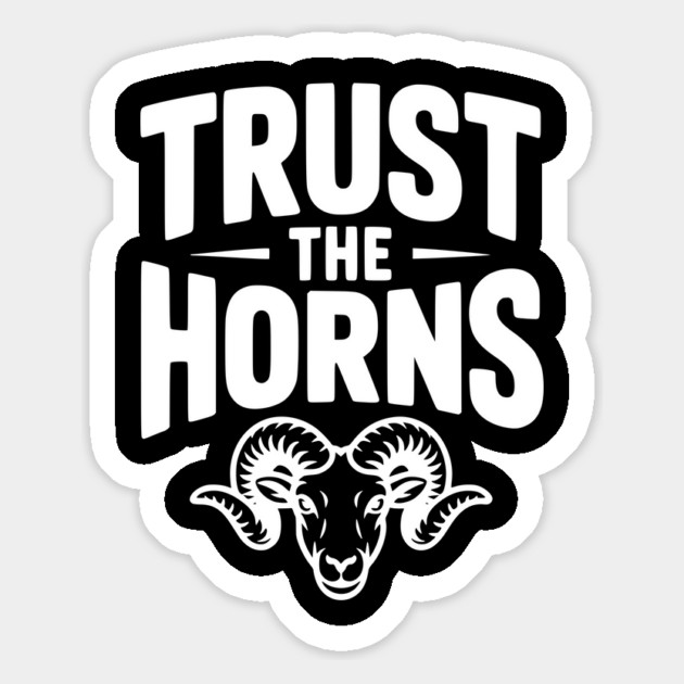 Trust the Horns Magnet by Frank Ring