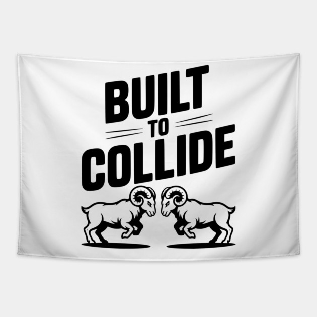 Built to Collide Tapestry by Frank Ring