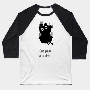 One Paw at a Time - Unnecessary Things Baseball T-Shirt