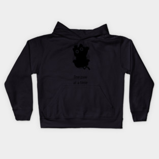 One Paw at a Time - Unnecessary Things Kids Hoodie