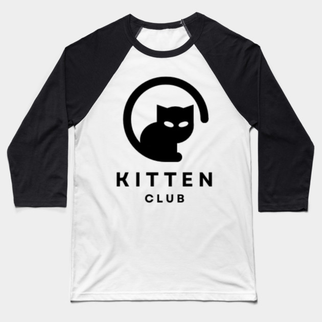 Kitten Club - Unnecessary Things Baseball T-Shirt by Lou Johnson