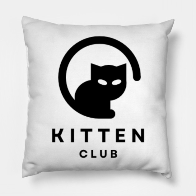 Kitten Club - Unnecessary Things Pillow by Lou Johnson