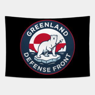 Greenland Defense Front Tapestry