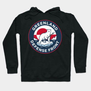 Greenland Defense Front Hoodie