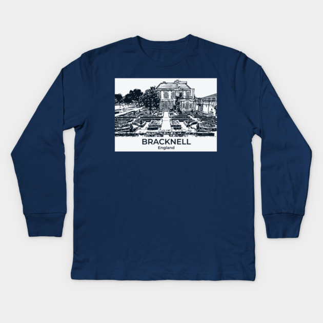 Bracknell – England Kids Long Sleeve T-Shirt by Lakeric