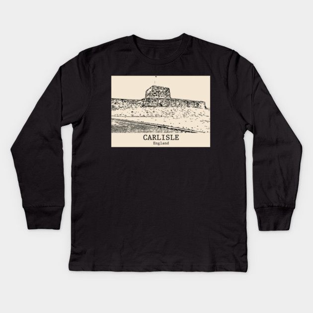Carlisle – England Kids Long Sleeve T-Shirt by Lakeric
