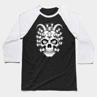 Matching Family goat Skull Halloween Baseball T-Shirt