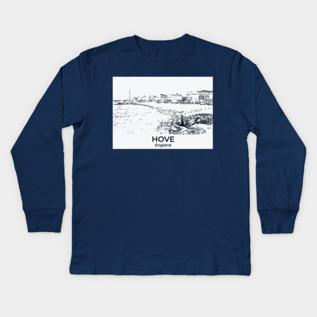 Hove – England Kids Long Sleeve T-Shirt by Lakeric