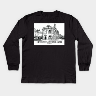 Newcastle under Lyme – England Kids Long Sleeve T-Shirt