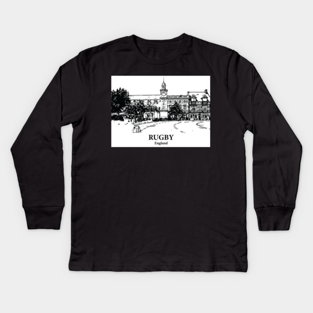 Rugby – England Kids Long Sleeve T-Shirt by Lakeric
