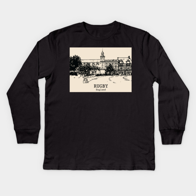 Rugby – England Kids Long Sleeve T-Shirt by Lakeric