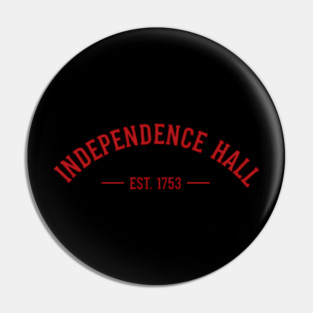 Historic Hall Est 1753 Pin