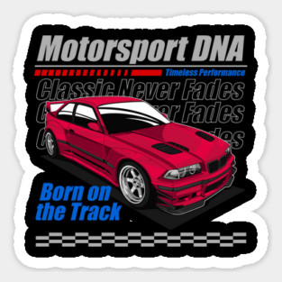 OLD SCHOOL MOTORSPORT ICON-RED Sticker