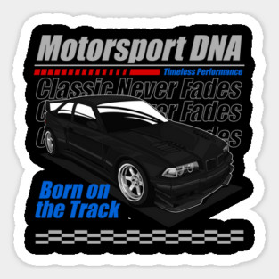 OLD SCHOOL MOTORSPORT ICON-BLACK Sticker