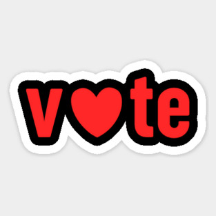 Vote Love For Valentines Day Magnet