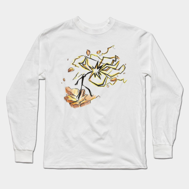 Lightning punch Long Sleeve T-Shirt by dtr_art