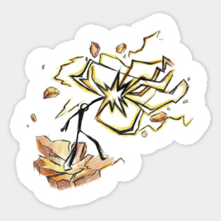 Lightning punch Sticker