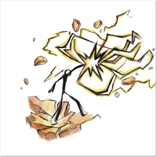 Lightning punch Wall Art by dtr_art