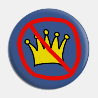 No Kings In America Pin