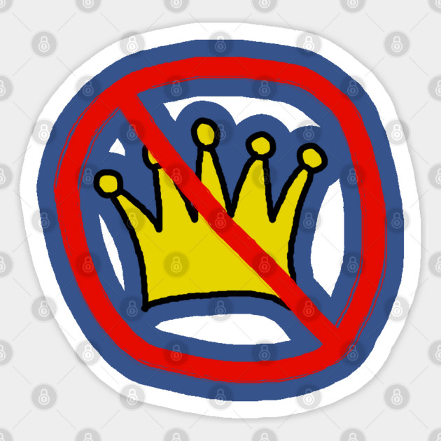 No Kings In America Sticker by Creatifly Graphic Tees