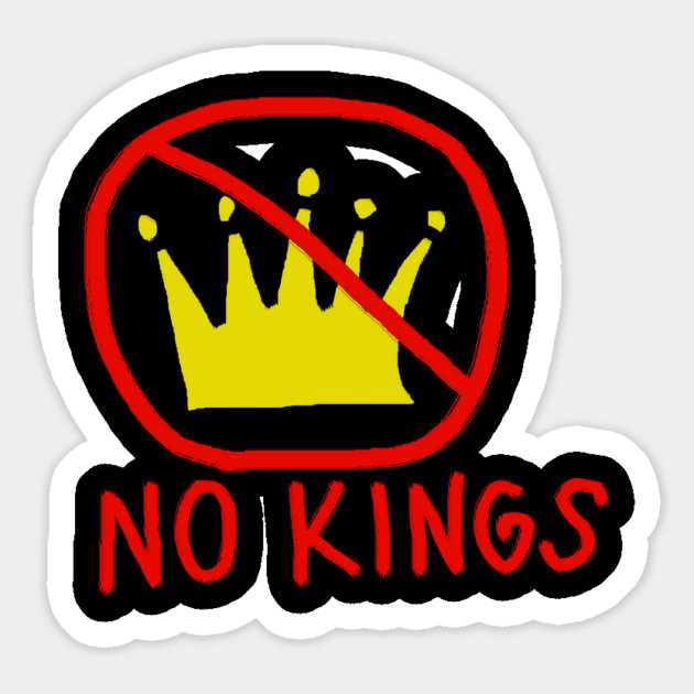 No Kings Magnet by Creatifly Graphic Tees