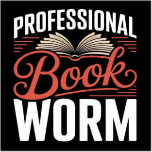 Professional Book Worm Posters and Art