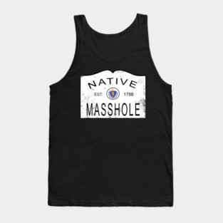 Native masshole massachusetts ma 1788 vintage Tank Top