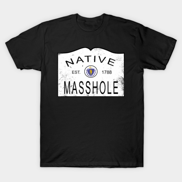 Native masshole massachusetts ma 1788 vintage T-Shirt by James Bates