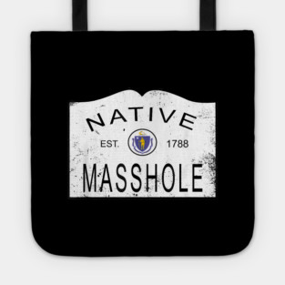 Native masshole massachusetts ma 1788 vintage Tote