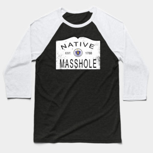 Native masshole massachusetts ma 1788 vintage Baseball T-Shirt