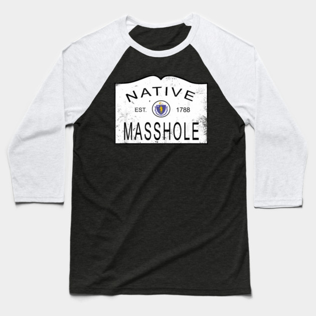 Native masshole massachusetts ma 1788 vintage Baseball T-Shirt by James Bates