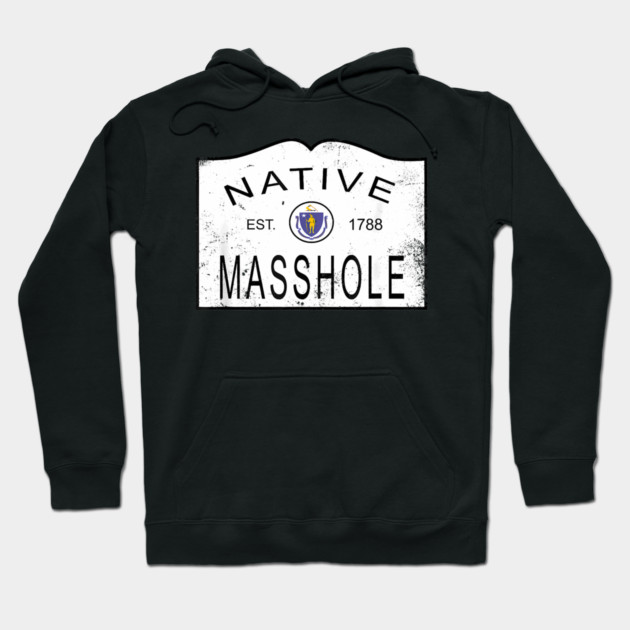 Native masshole massachusetts ma 1788 vintage Hoodie by James Bates