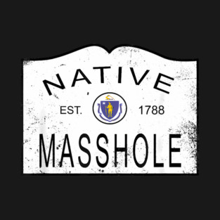 Native masshole massachusetts ma 1788 vintage T-Shirt