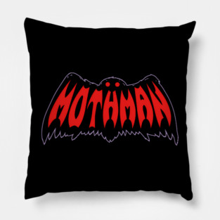 Mothman Red Pillow