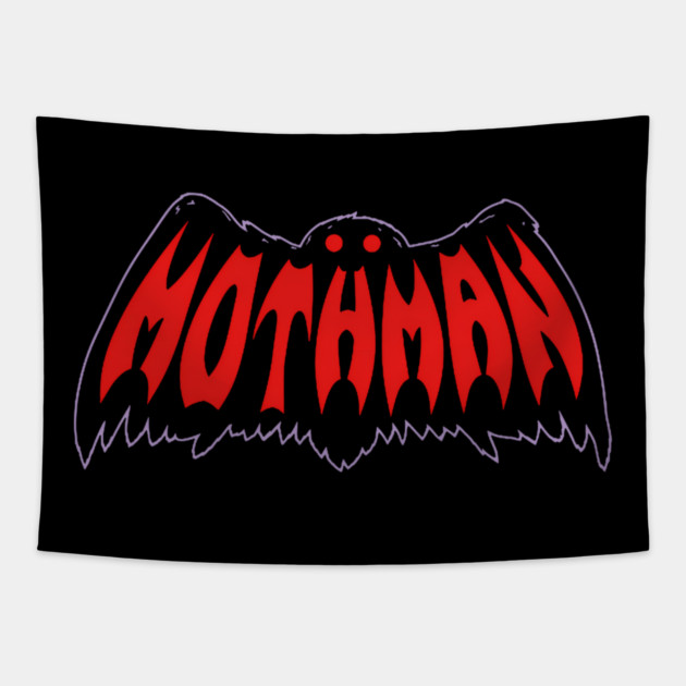 Mothman Red Tapestry by James Bates
